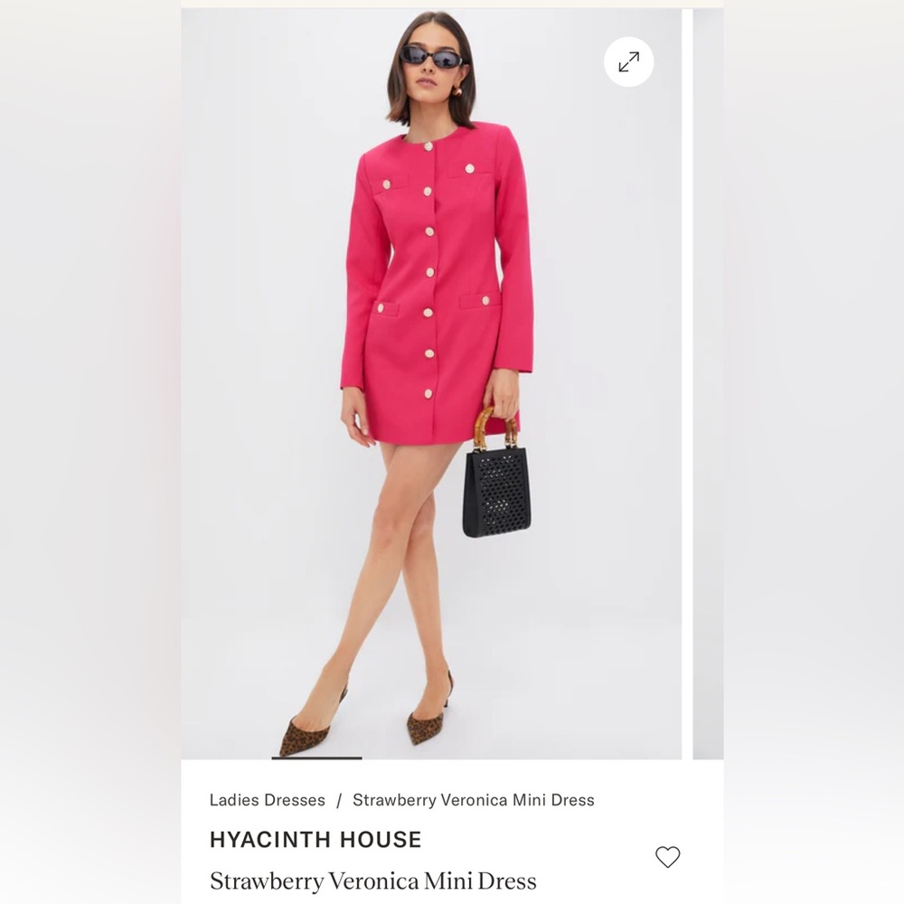Hyacinth house NWT Strawberry Veronica mini dress
